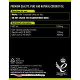 Mittelkettige Triglyceride aus Kokosnussöl (100 % MCT-Öl) 1200 mg 120 Kapseln NaturesAid