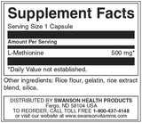 100 % reines L-Methionin 500 mg – 30 Kapseln