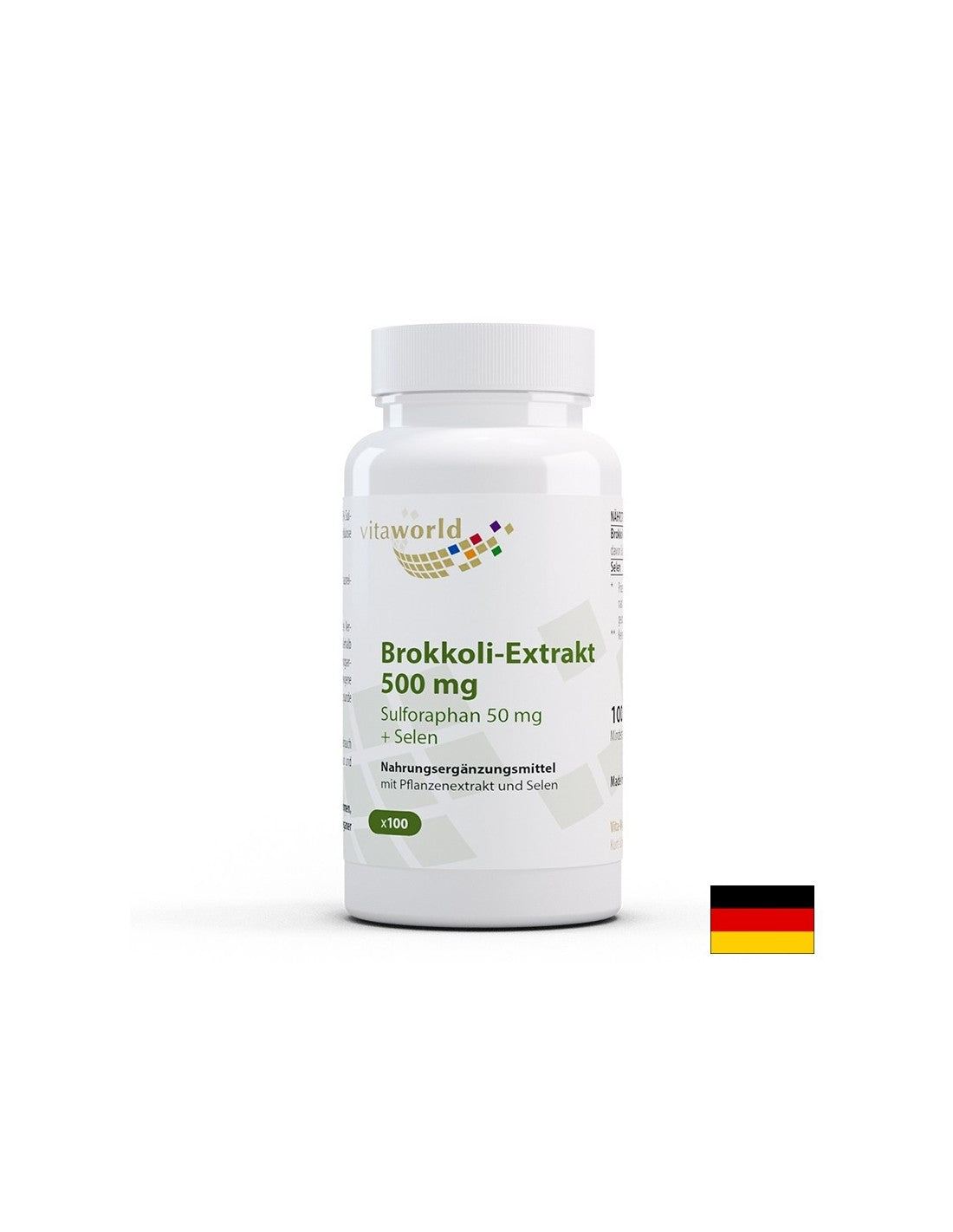 Schilddrüse, Entgiftung – Brokkoli-Extrakt + Selen, 100 Kapseln