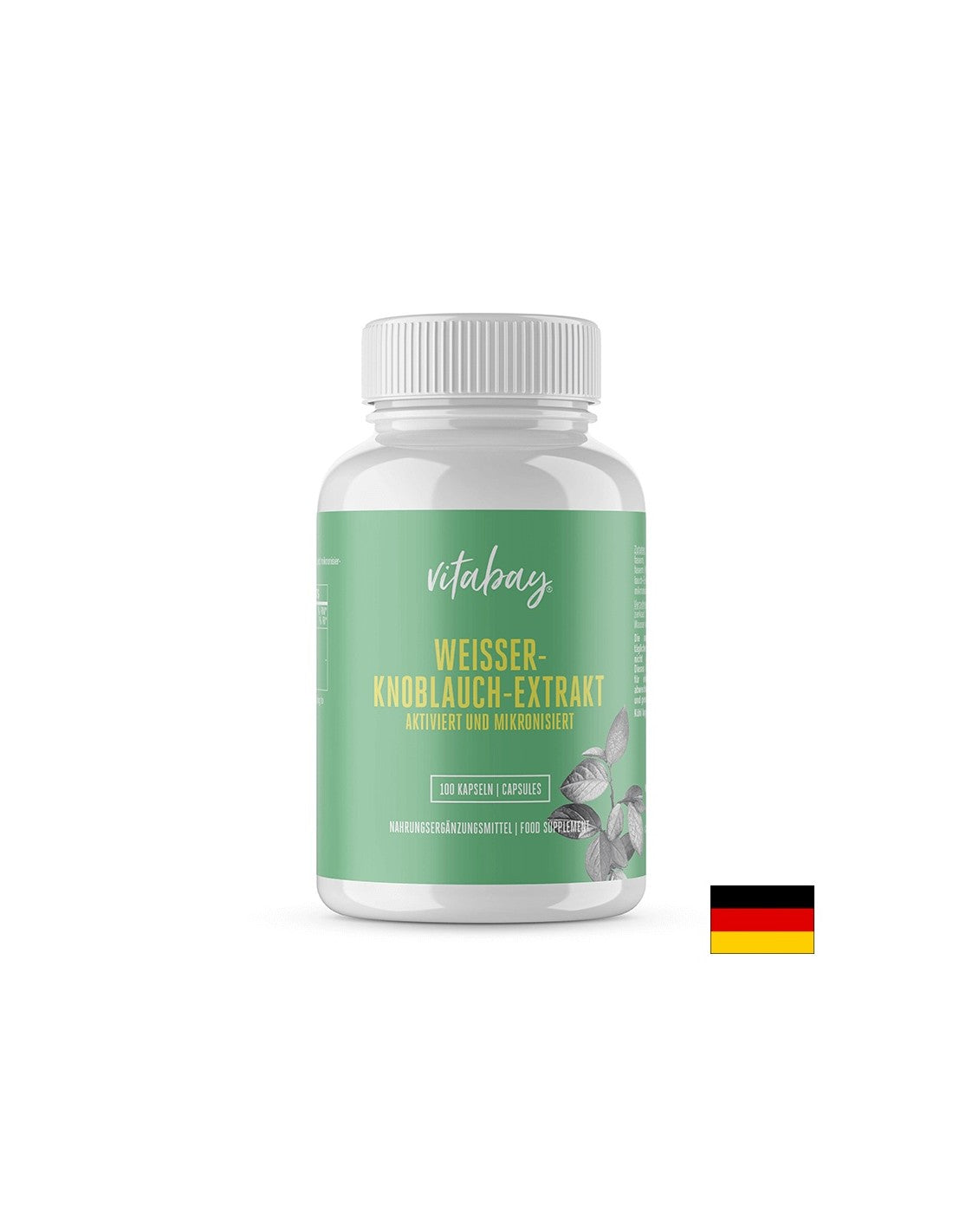 Entgiftung und starke Immunität – Weißer Knoblauchextrakt, 100 Kapseln