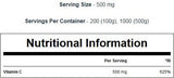 100 % Vitamin-C-Pulver 100 Gramm