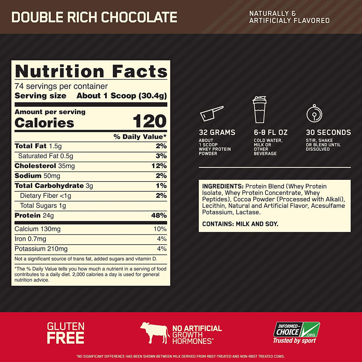 100 % Whey Gold Standard – 2,272 kg