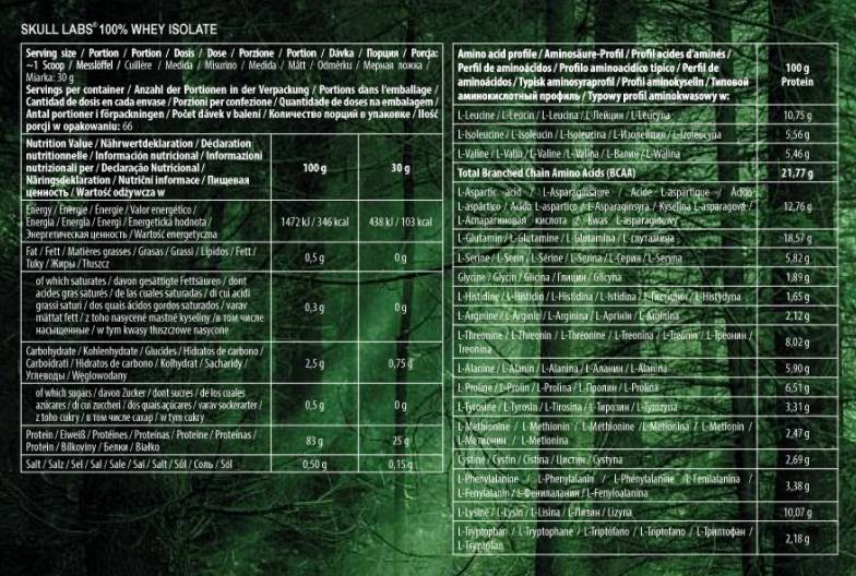 100 % Molkenisolat – 2000 Gramm