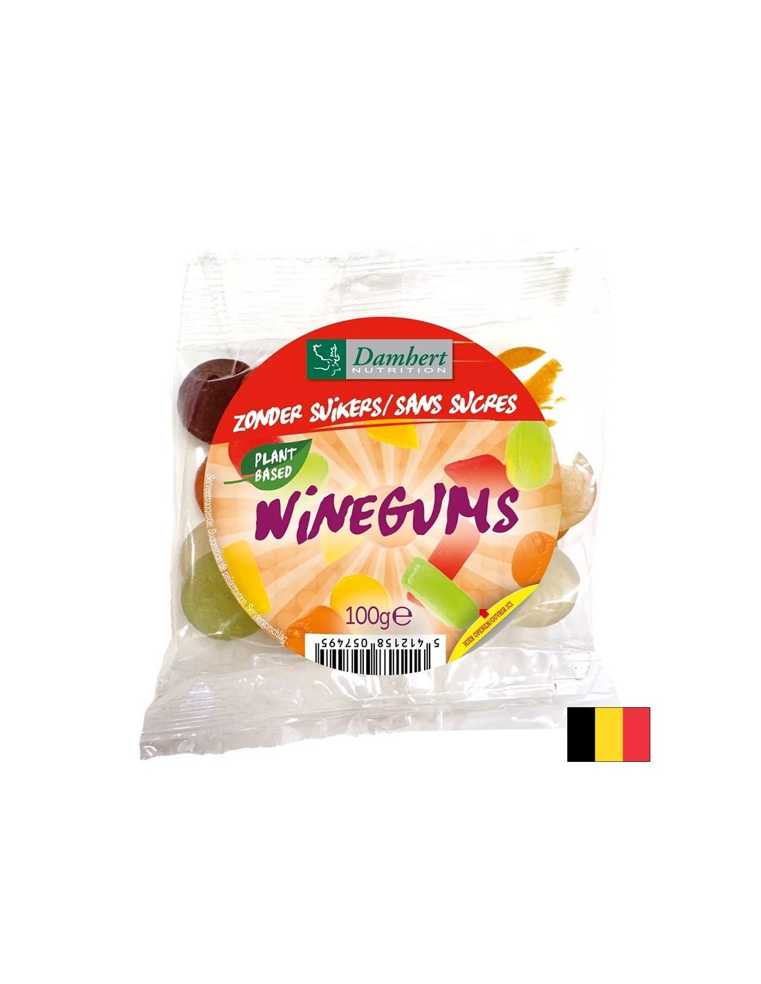 Fruchtkaubonbons (zuckerfrei), 100 g