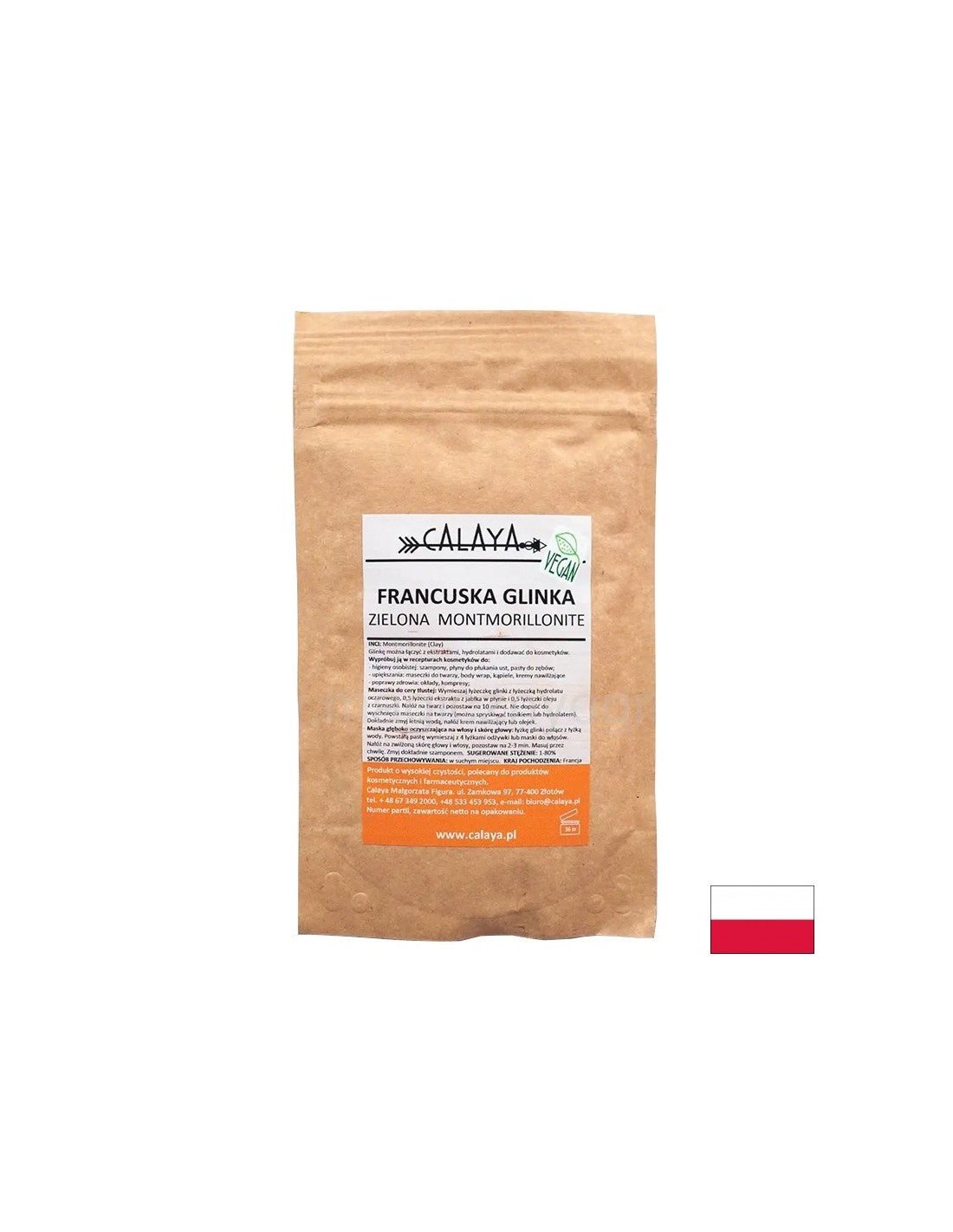 Französischer grüner Montmorillonit-Ton, 100 g Pulver