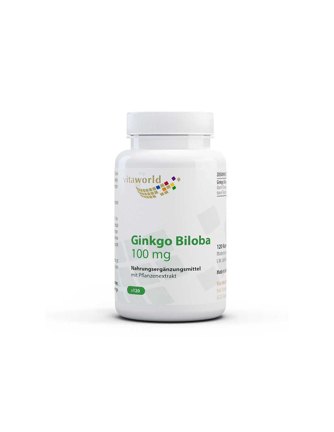 Gedächtnis und Konzentration – Ginkgo Biloba, 100 mg x 120 Kapseln