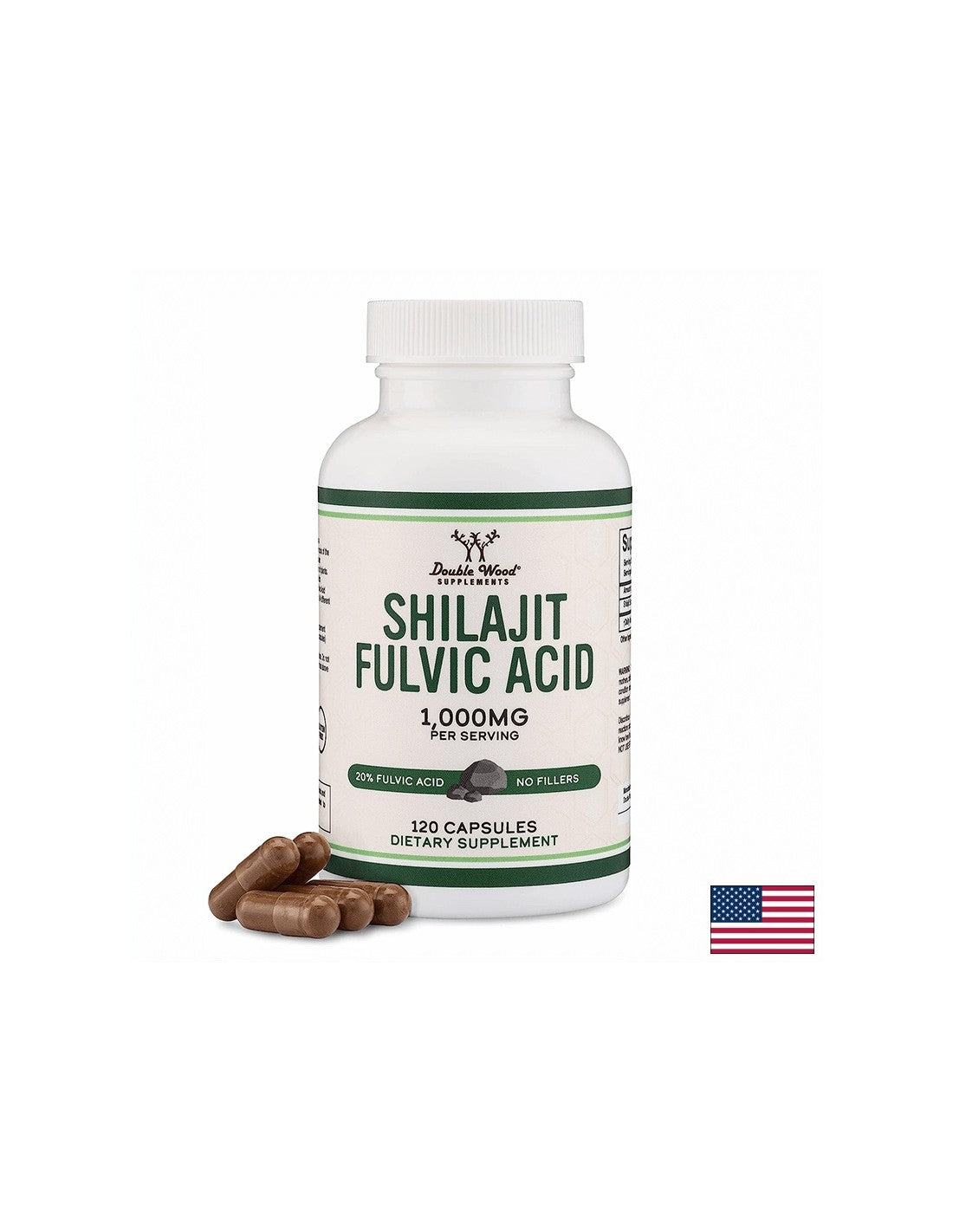 Immunität – Shilajit (Mumio), 1000 mg, 120 Kapseln <tc>Double Wood</tc>
