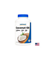 Gewichtsverlust und Stoffwechsel – Kokosöl 1000 mg, 120 Softgel-Kapseln