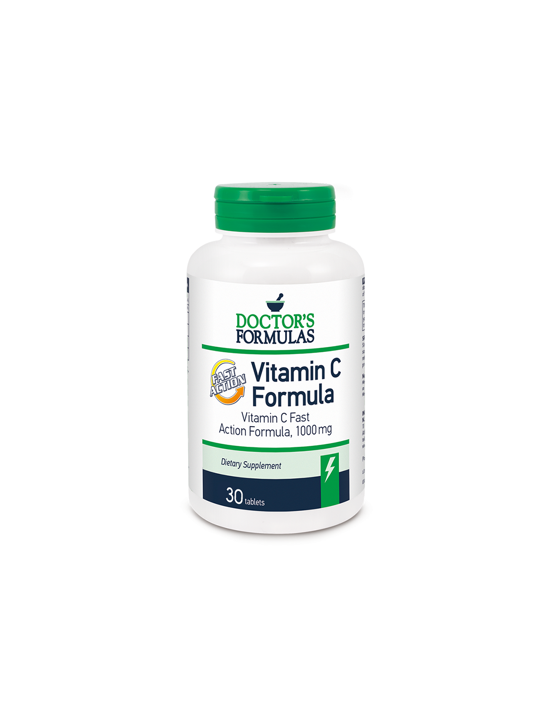 Vitamin C (mit schneller Absorption) – 1000 mg, 30 Tabletten Doctor's Formulas