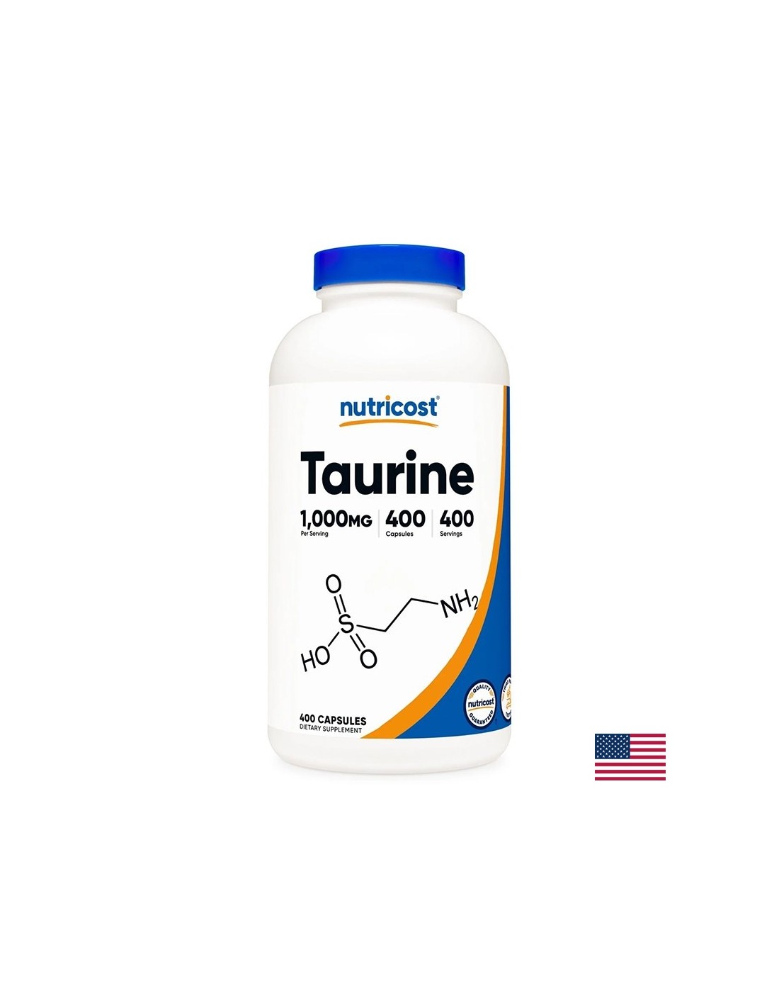 Nerven- und Gehirnfunktion – Taurin, 1000 mg/400 Kapseln