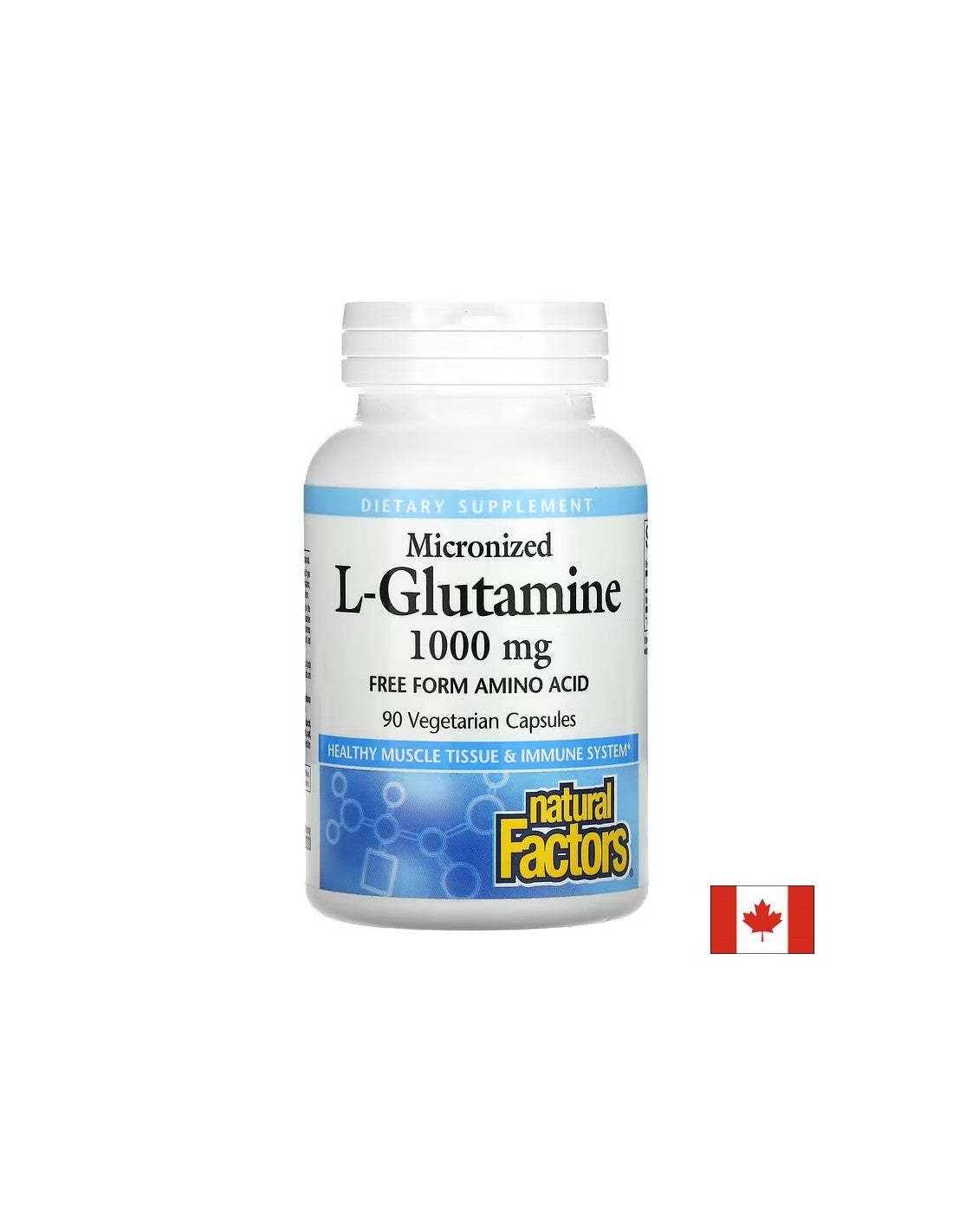 Für die Darmbarriere und Muskelfunktion – L-Glutamin (mikronisiert), 1000 mg, 90 Kapseln