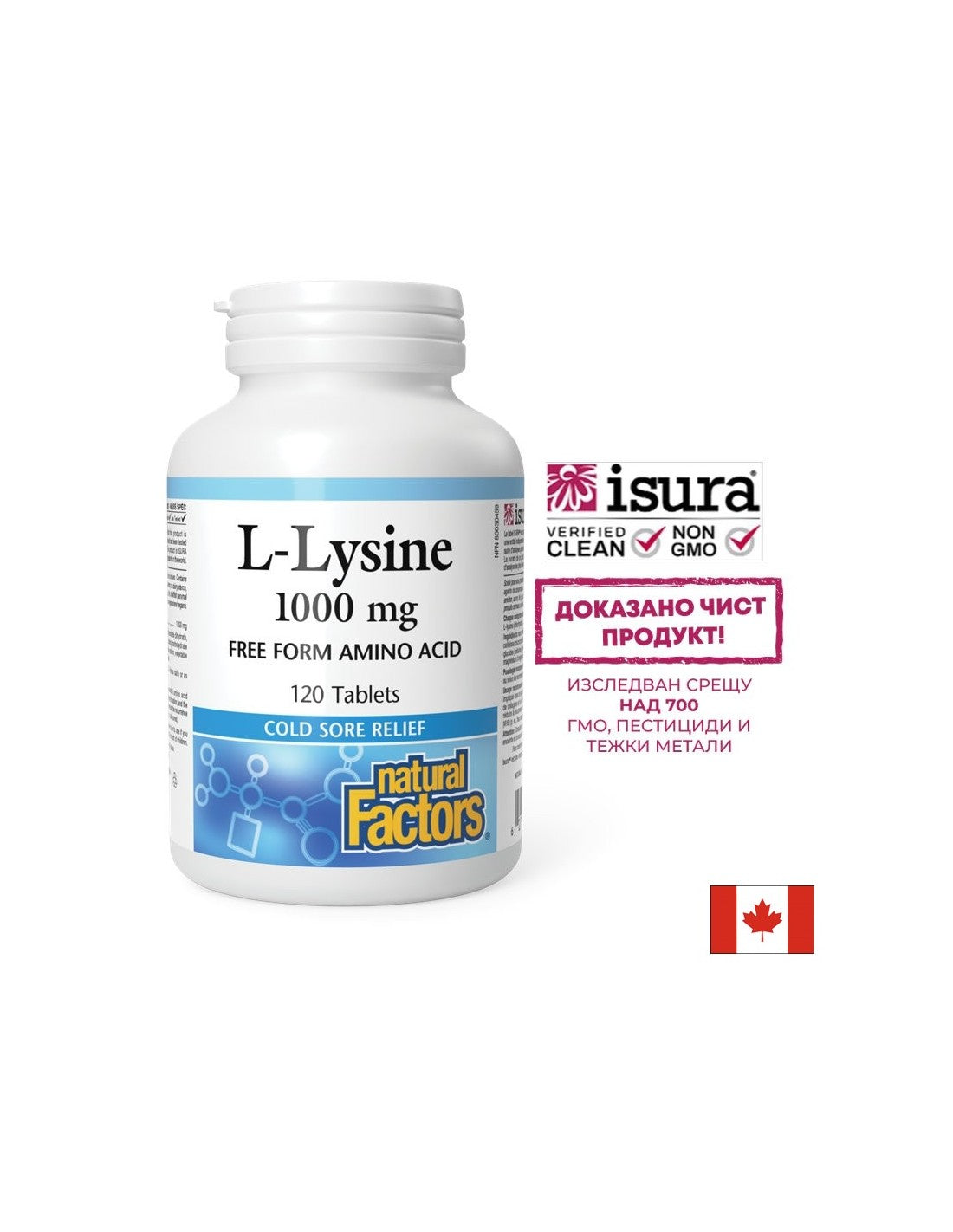 Herpes Simplex, Osteoporose und Herzgesundheit – L-Lysin, 1000 mg x 120 Tabletten