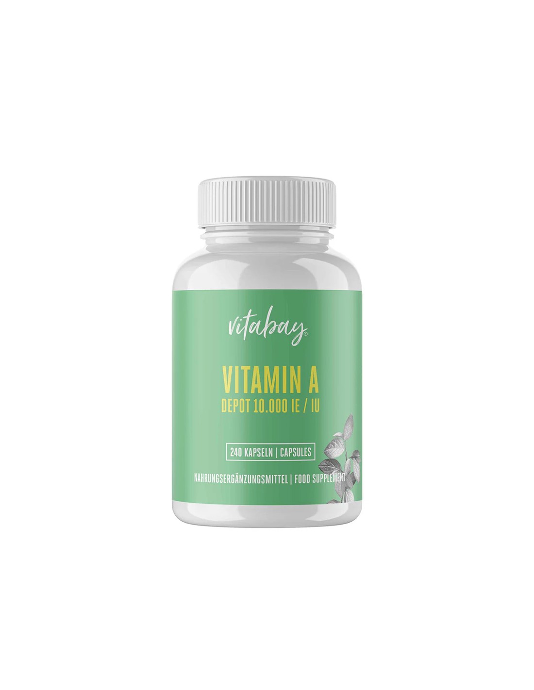 Immunität – Vitamin A (Retinylacetat), 10000 IE x 240 Kapseln