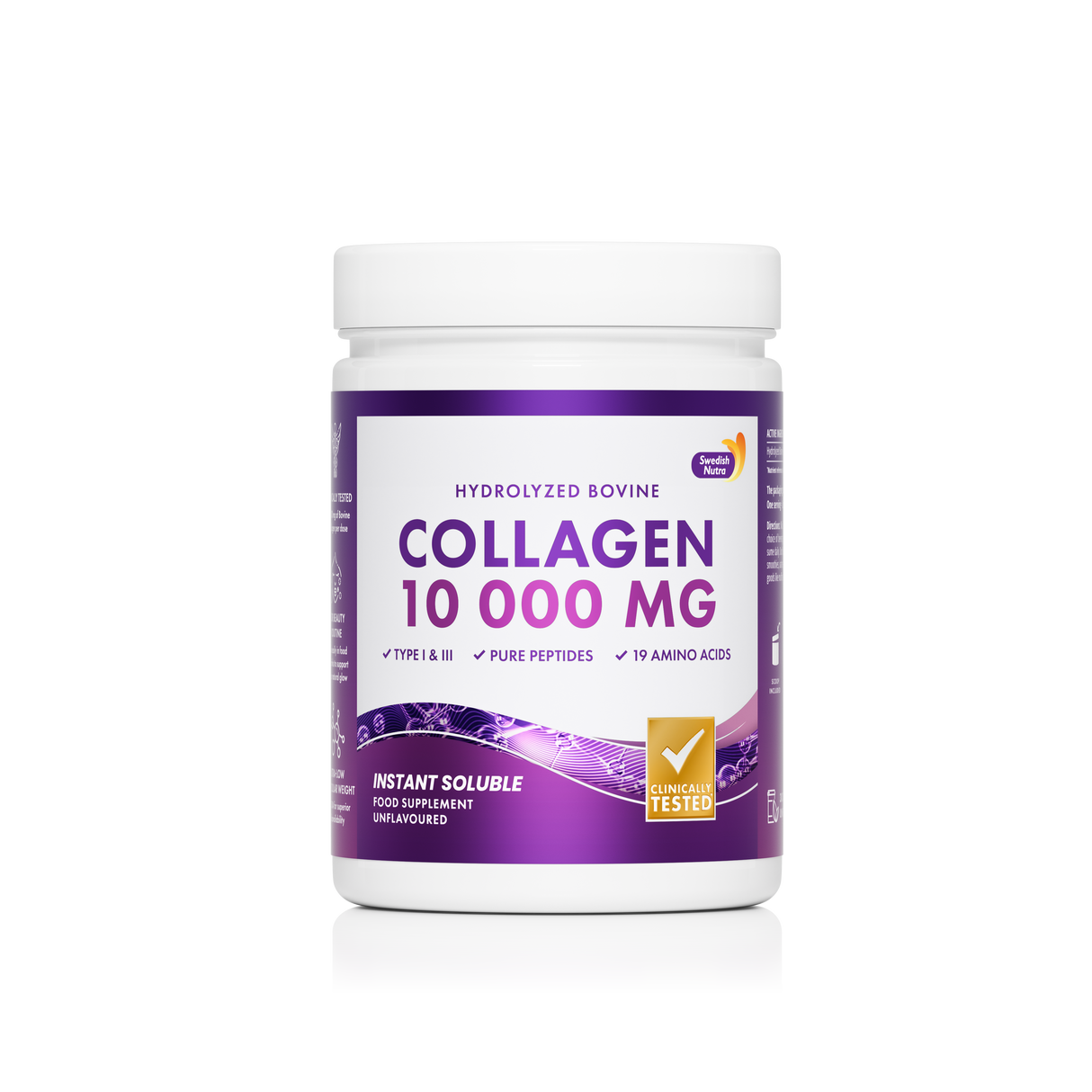 Rinderkollagenpulver 10000 mg Reines Peptid 300 g