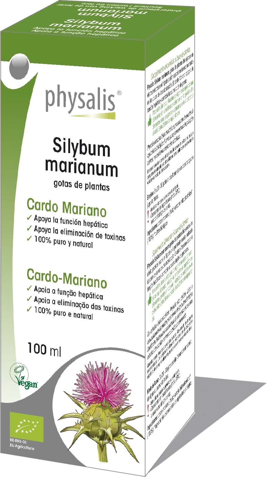 Mariendistel-Tropfen Bio (Kräutertinktur) 100 ml - <tc>Physalis</tc>