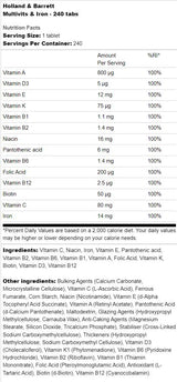 Multivits & Eisen - 240 Tabletten