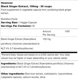 Schwarzer Ingwerextrakt 100 mg 30 Kapseln