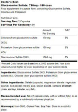 Bestes Glucosaminsulfat 750 mg - 180 Kapseln