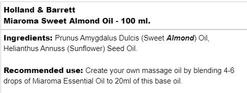 Miaroma süßes Mandelöl - 100 ml