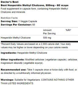 Bestes Hesperidin -Methyl -Chalkon 500 mg - 60 Kapseln