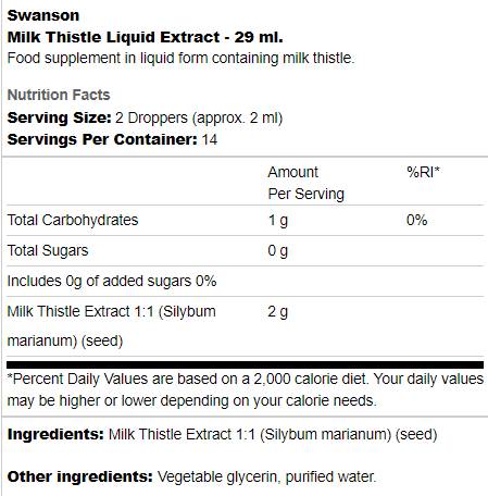Milchdistelflüssigkeitsextrakt 29 ml