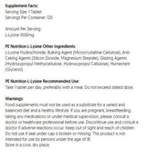 Pe Nutrition | L -Lysin 1000 mg - 120 Tabletten