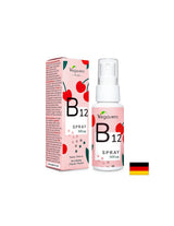 Vitamin B12 Spray/Vitamin B12 (Methylcobalamin)/Mundspray, 25 ml, 100 % vegan <tc>Vegavero</tc>