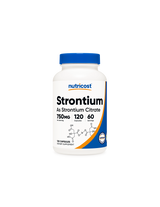 Knochen und Gelenke – Strontium (Citrat), 120 Kapseln <tc>Nutricost</tc>