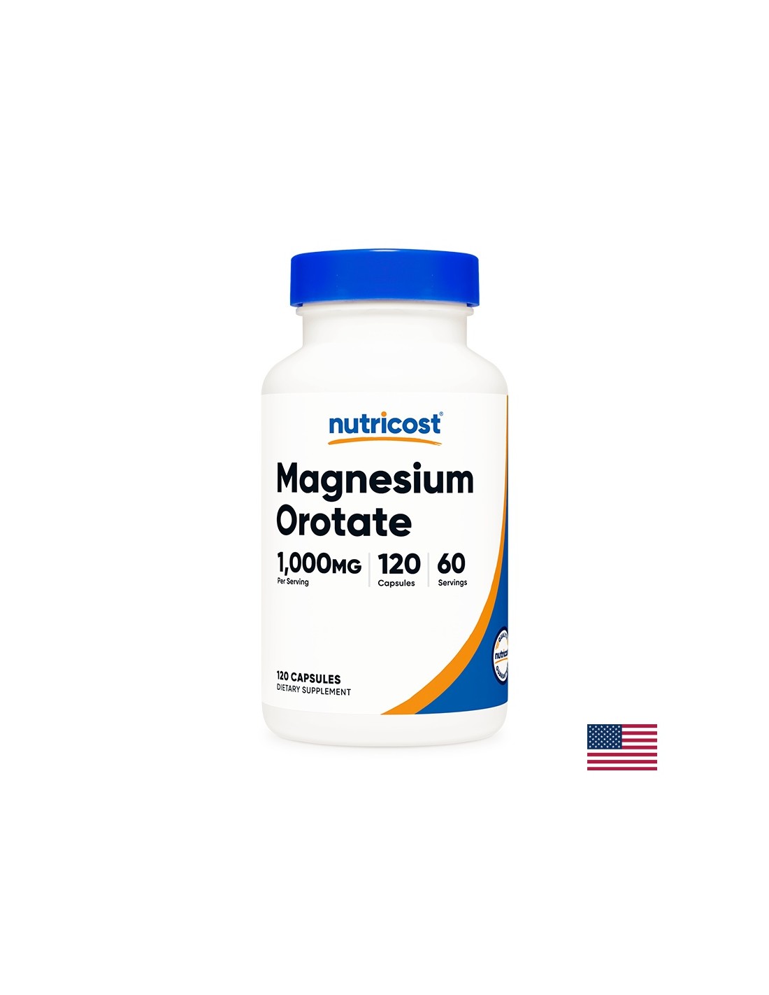 Muskel- und Herz-Kreislauf-System – Magnesiumorotat, 120 Kapseln <tc>Nutricost</tc>