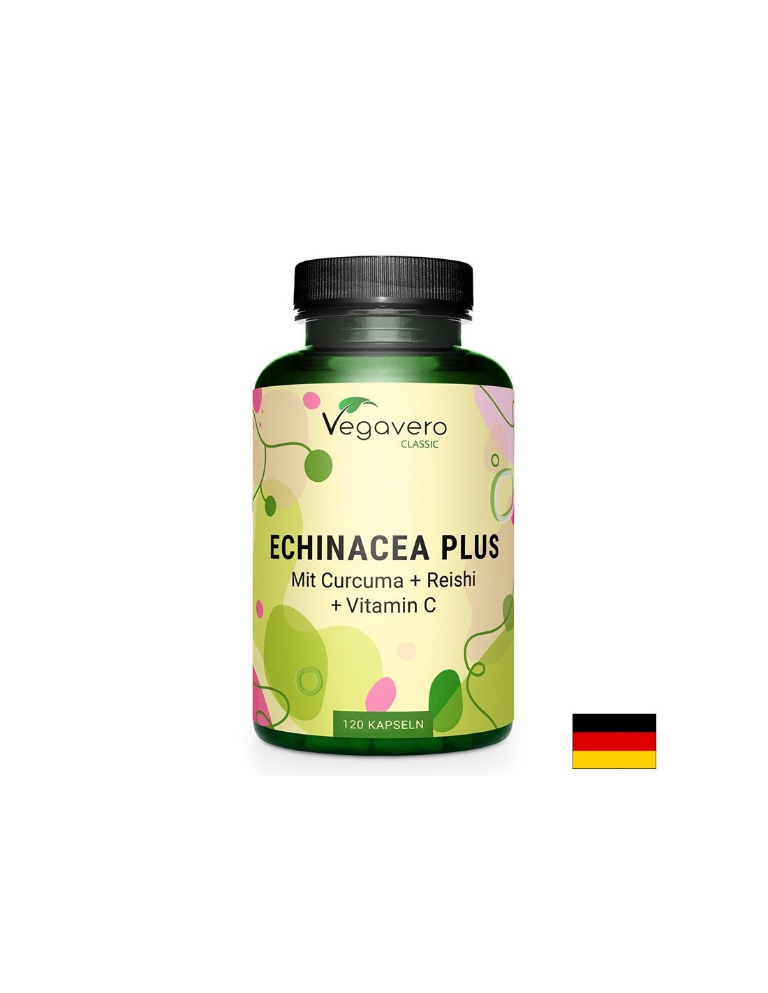 Immunität – Echinacea + Kurkuma, Reishi und Vitamin C, 120 Kapseln