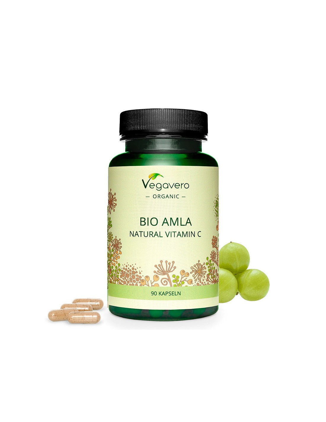 Natürliches Vitamin C - Amla Bio, 120 Kapseln <tc>Vegavero</tc>