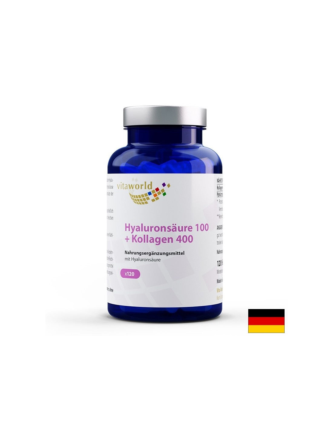 Anti-Aging – Hyaluronsäure + Kollagen, 120 Kapseln