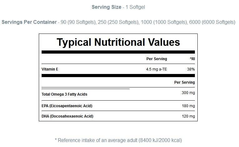 Essentielle Omega 3 - 250 Gelkapseln