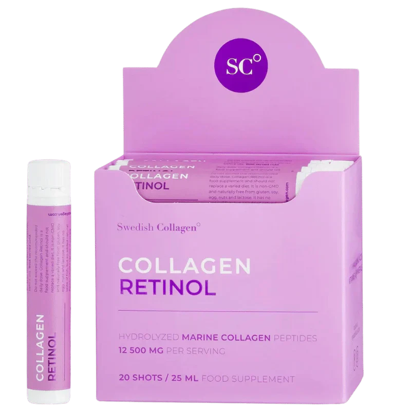 Fischkollagen 12500 mg mit Retinol, Hyaluronsäure, Biotin, MSM /20 Stück x 25 ml/ <tc>Swedish Collagen</tc>
