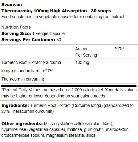Theracurmin 100mg | 30 Kapseln hohe Absorption