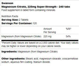 Superfestes Magnesiumcitrat 225 mg 240 Tabletten