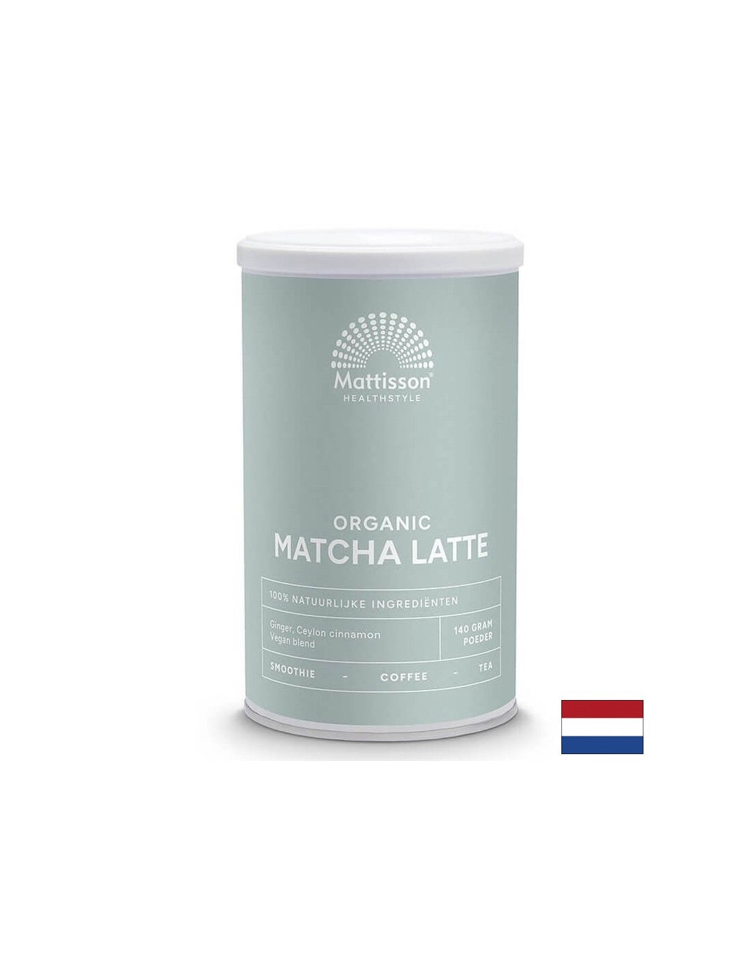 Matcha-, Ingwer- und Ceylon-Zimt-Latte-Pulver (Bio), 140 g <tc>Mattisson Healthstyle</tc>