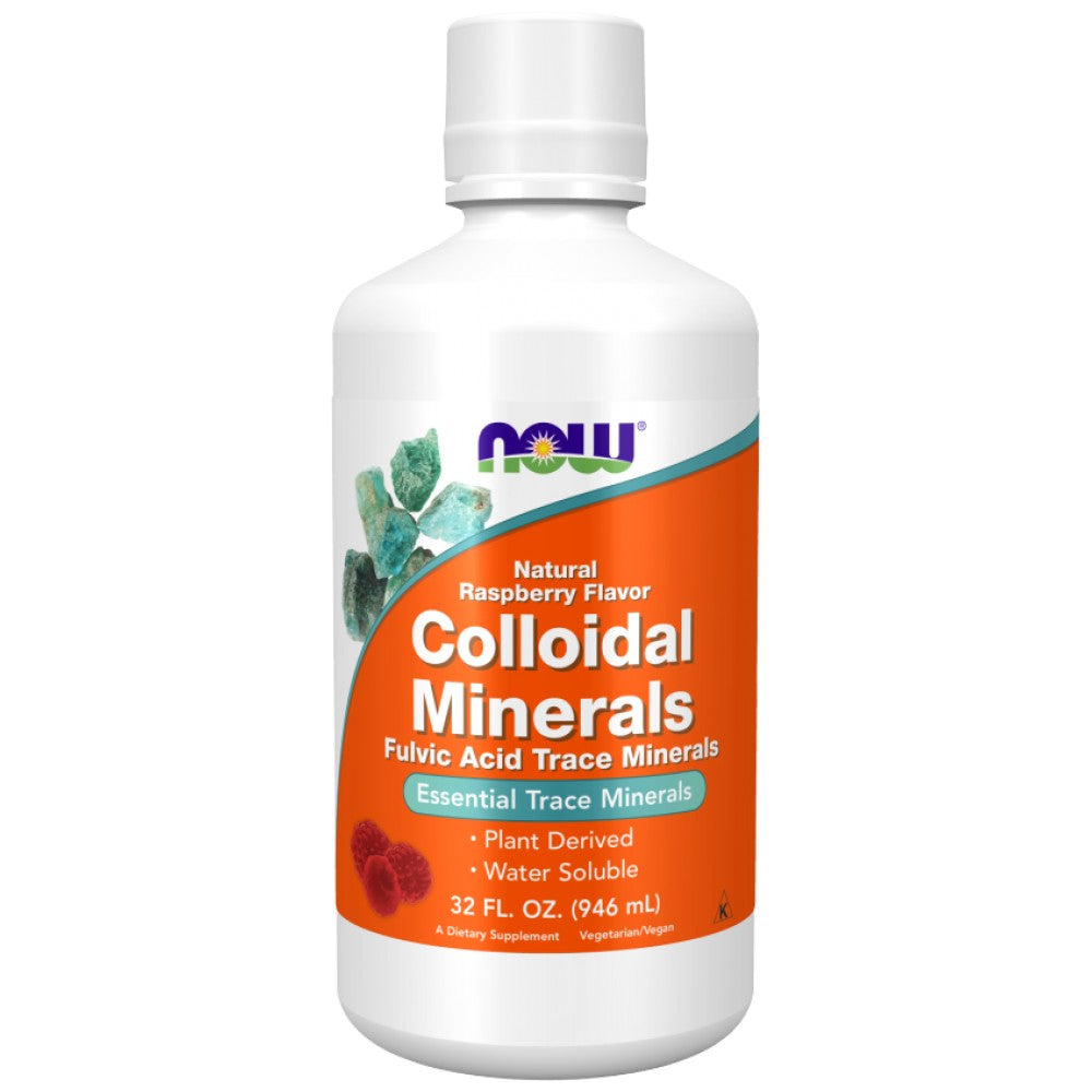 Kolloidale Mineralien | Fulvinsäure -Spuren -Mineralien - Himbeergeschmack - 946 ml