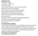 B-Komplex | Gesundheit des Nervensystems - 250 Tabletten