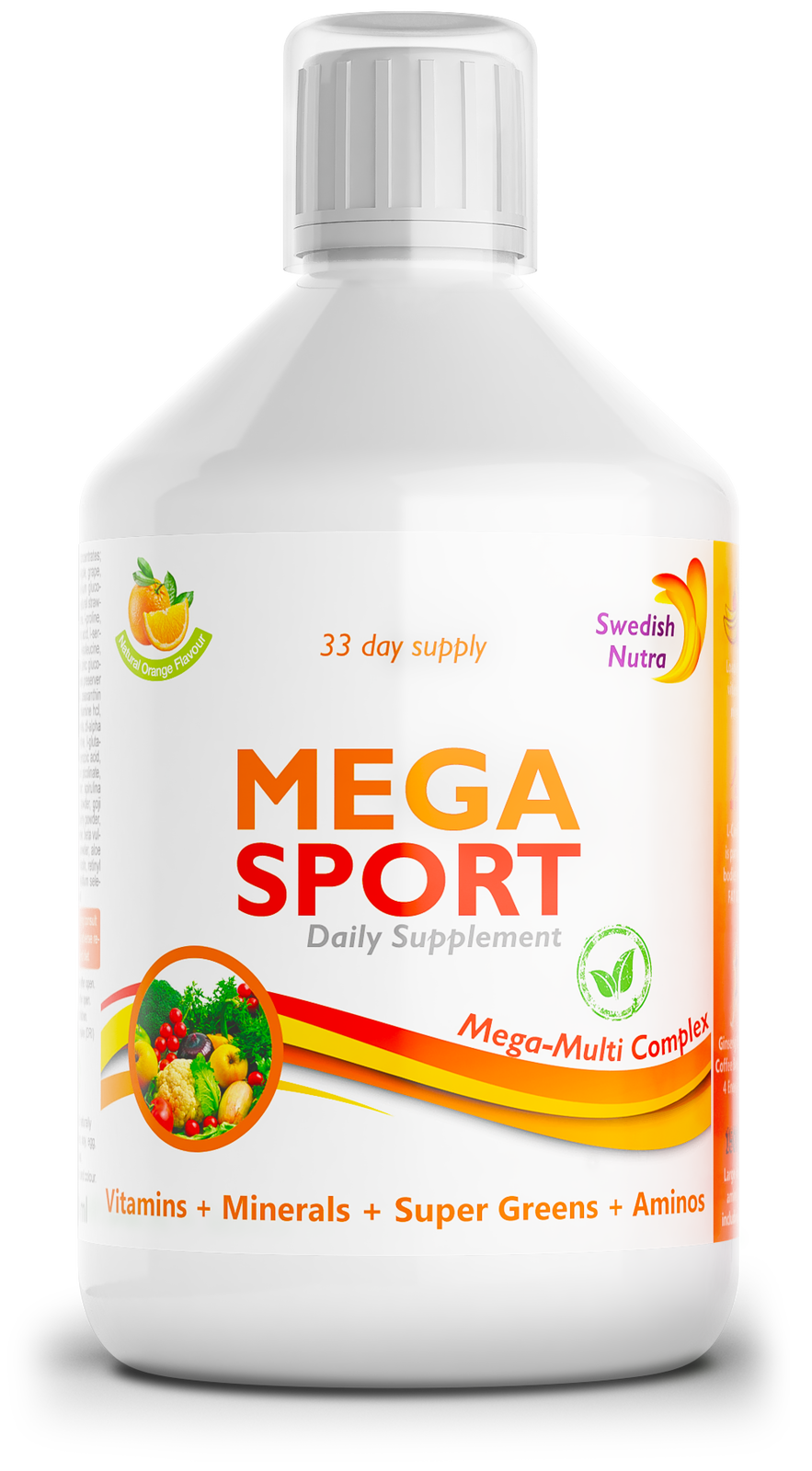 Mega Sport - Vitamine + Mineralien + Kollagen 1497 mg /500 ml/