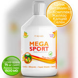 Mega Sport - Vitamine + Mineralien + Kollagen 1497 mg /500 ml/