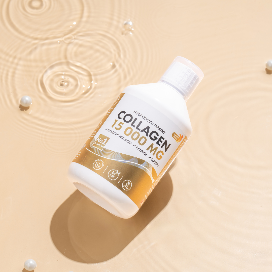 Fischkollagen 15.000 mg mit Retinol, Hyaluron, Elastin – 500 ml