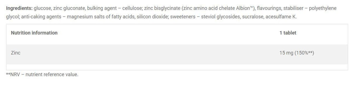 Zink 15 mg/ZINXAVir Immuno 30 Kautabletten <tc>Olimp</tc>