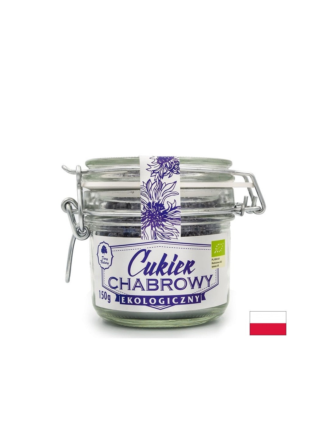 Rohrzucker mit Kornblume - Bio, 150 g
