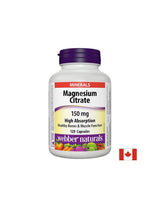 Magnesiumcitrat mit hoher Absorption – Magnesiumcitrat mit hoher Absorption 150 mg, 120 Kapseln