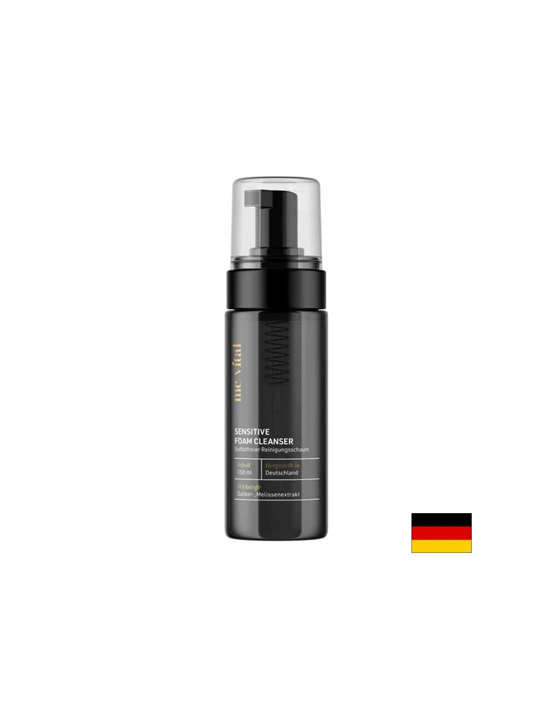 Sanfter Reinigungsschaum mit Salbei- und Melissenextrakt, 150 ml