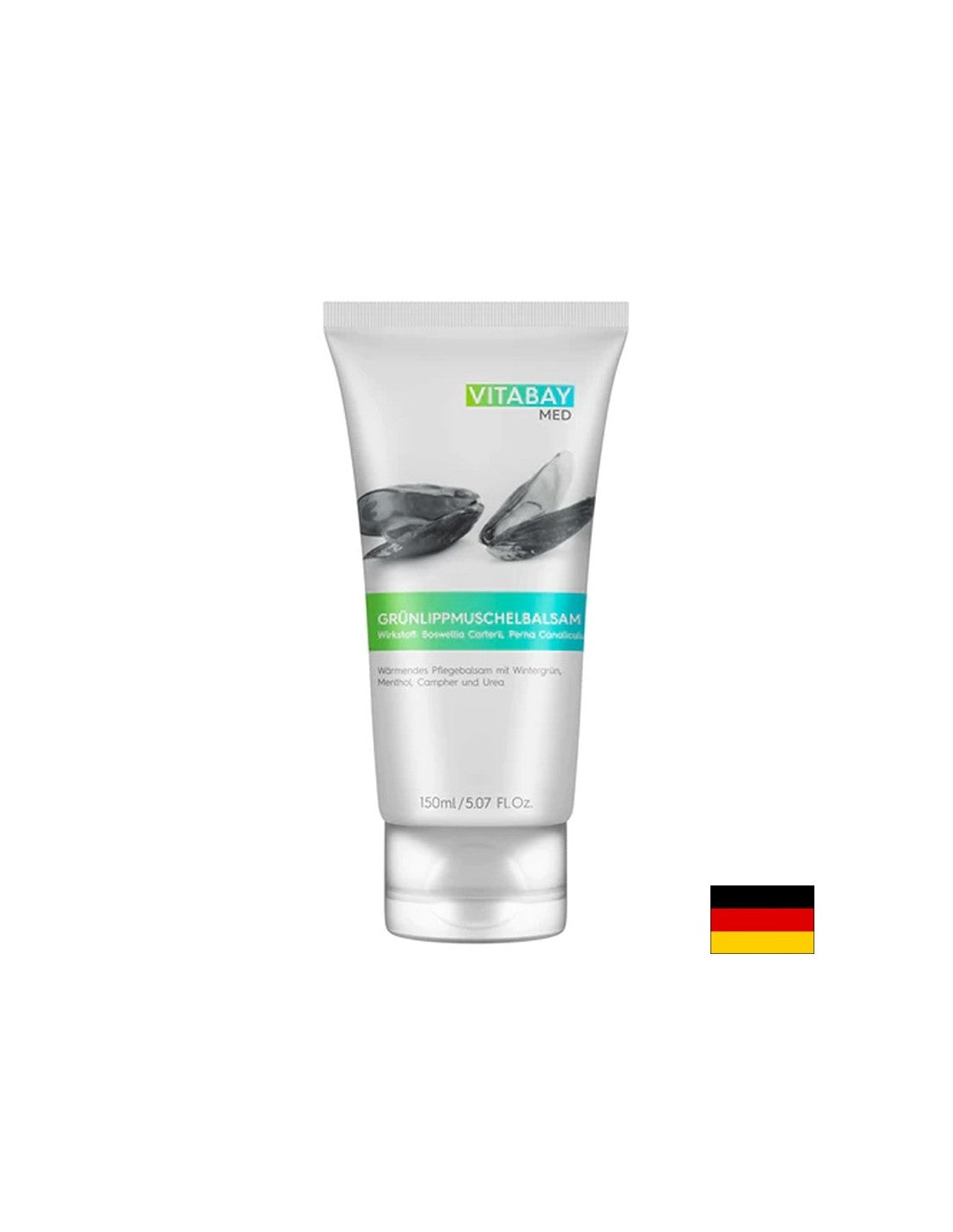 Unterstützt Knochen, Gelenke und Muskeln – Balsam aus Grünlippmuschel und ätherischen Ölen, 150 ml