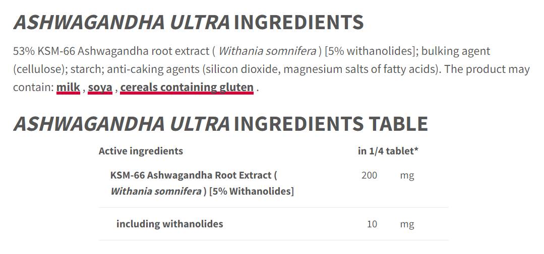 Ashwagandha Ultra 200 mg - 60 Tabletten