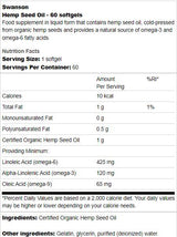 Hanfsamenöl 1000 mg 60 Gelkapseln