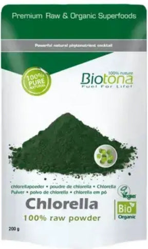 Biotona organic chlorella 200 g - Nutra Best Europe